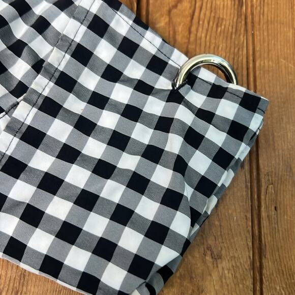 Women’s Marques Almeida black white check long sleeve blouse top size large - Picture 4 of 10